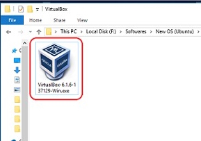 Double-click on the downloaded "VirtualBox"